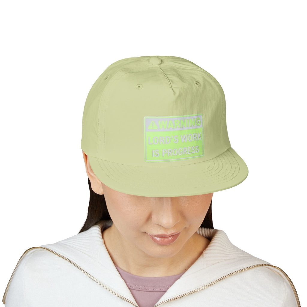 Lord's Work In Progress Embroidered Snapback Hat