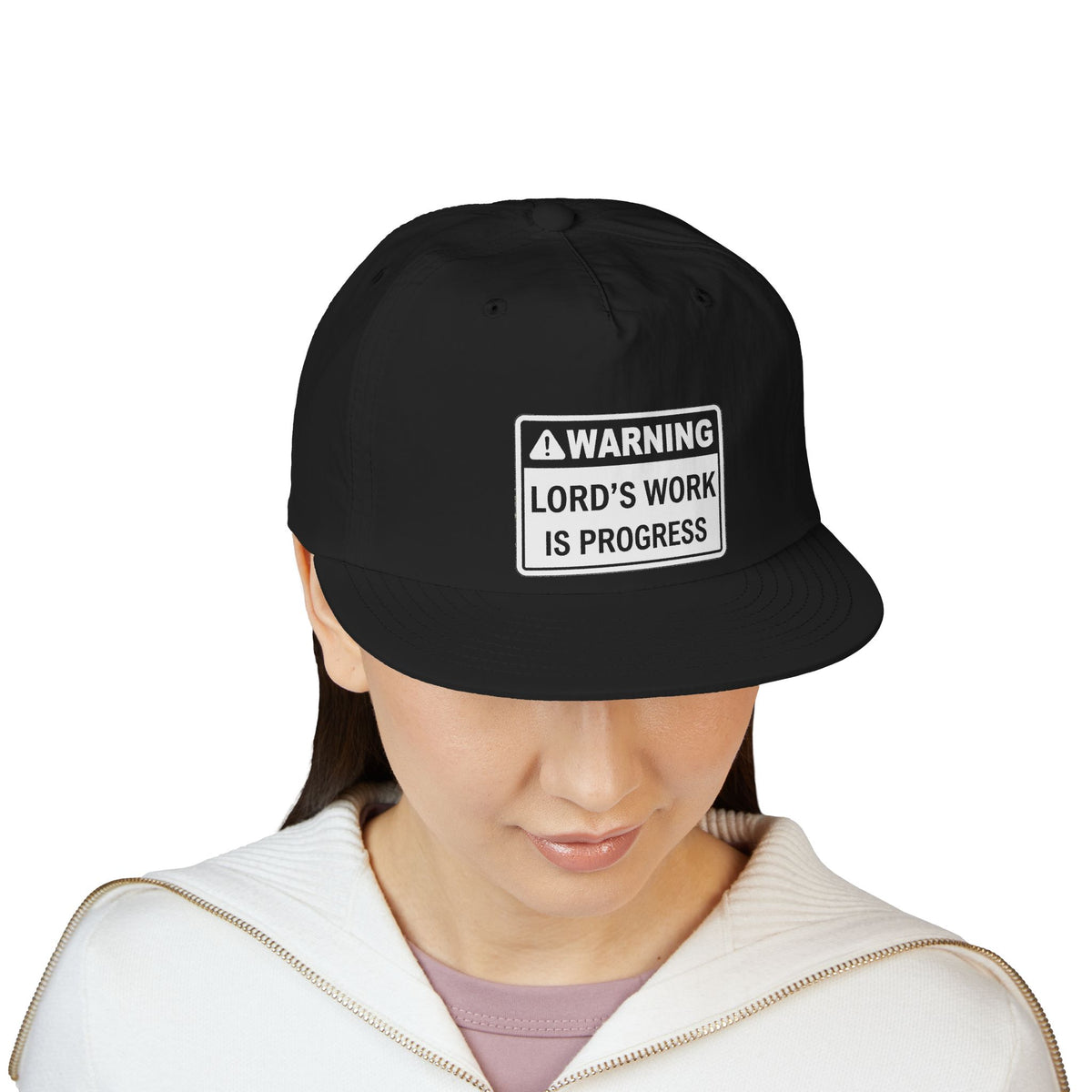Lord's Work In Progress Embroidered Snapback Hat