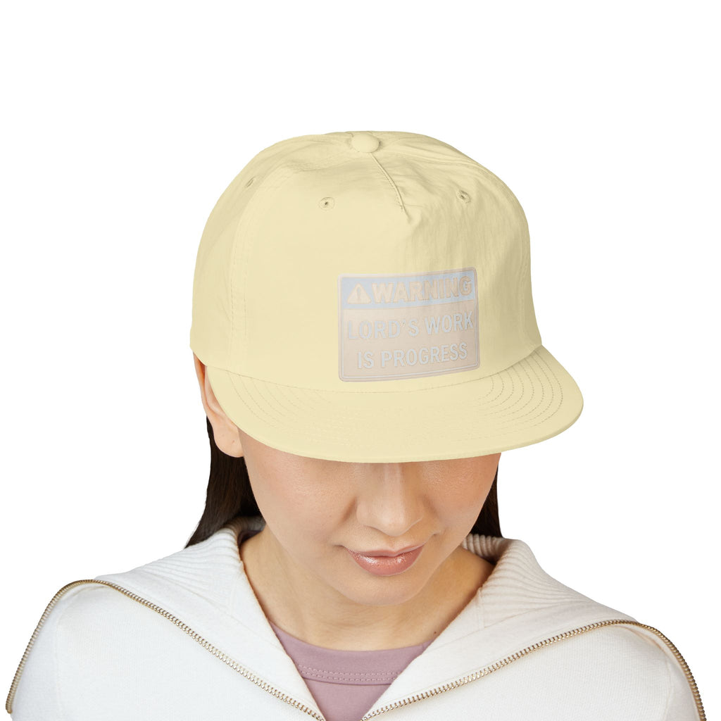 Lord's Work In Progress Embroidered Snapback Hat