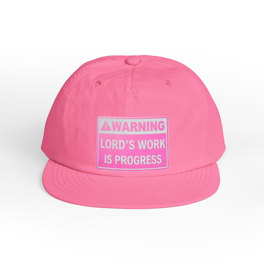 Lord's Work In Progress Embroidered Snapback Hat
