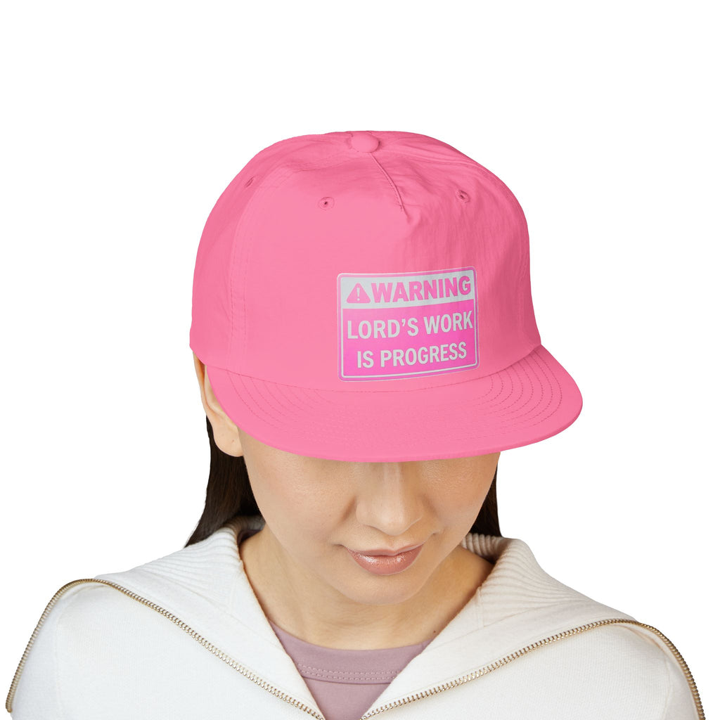 Lord's Work In Progress Embroidered Snapback Hat