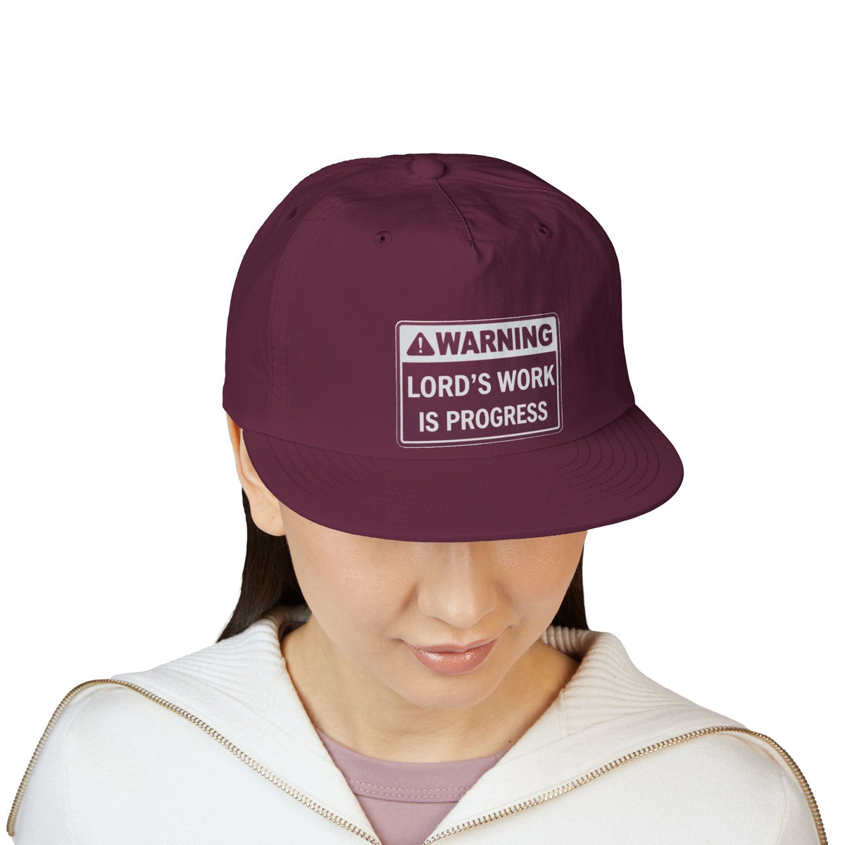 Lord's Work In Progress Embroidered Snapback Hat