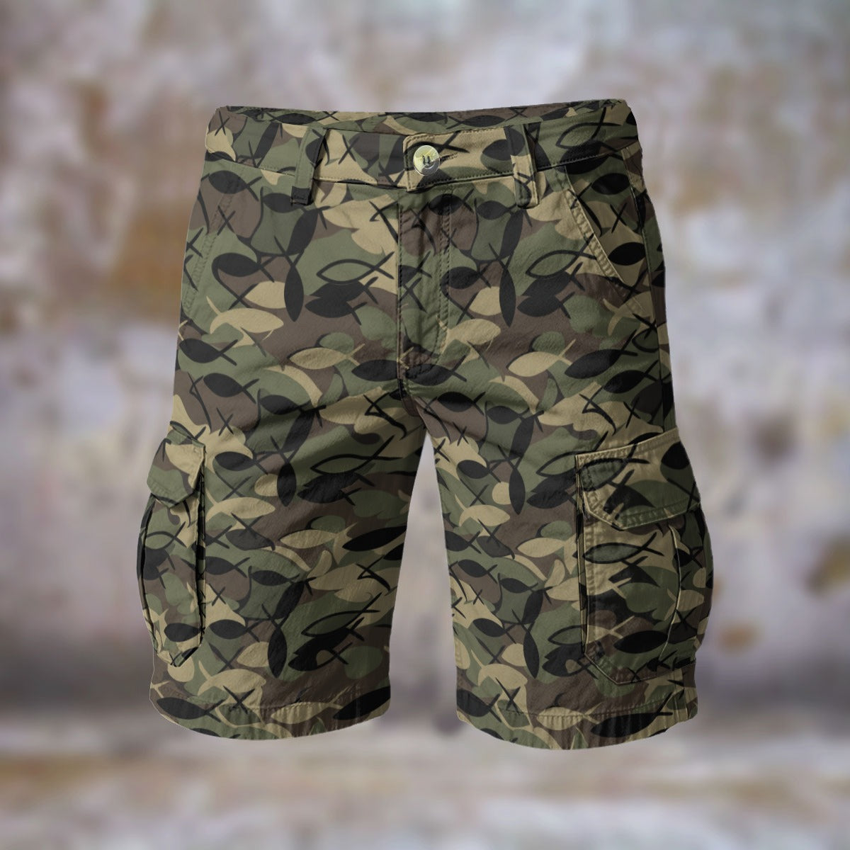 All-Over Print Men's Cargo Shorts