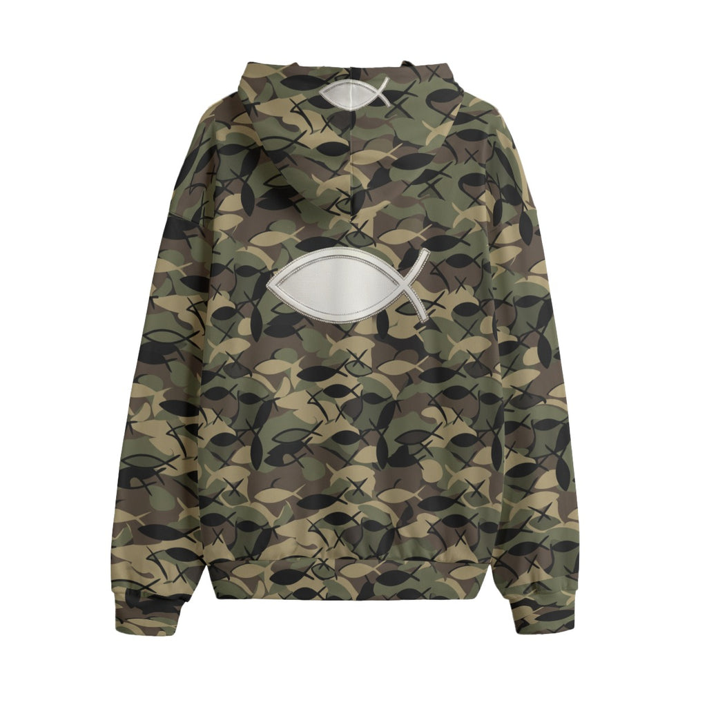 All-Over Print Unisex Plus Fleece Pullover Hoodie