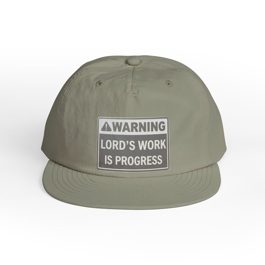 Lord's Work In Progress Embroidered Snapback Hat