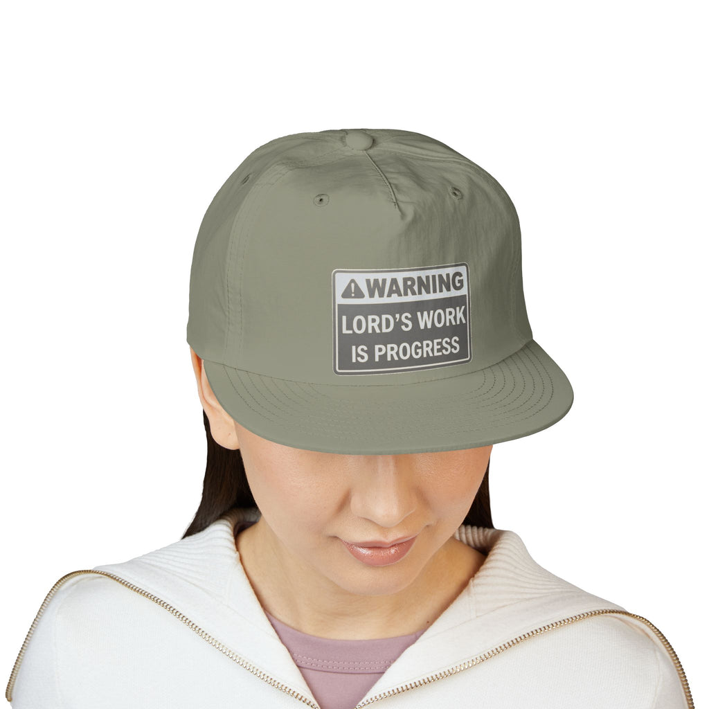Lord's Work In Progress Embroidered Snapback Hat