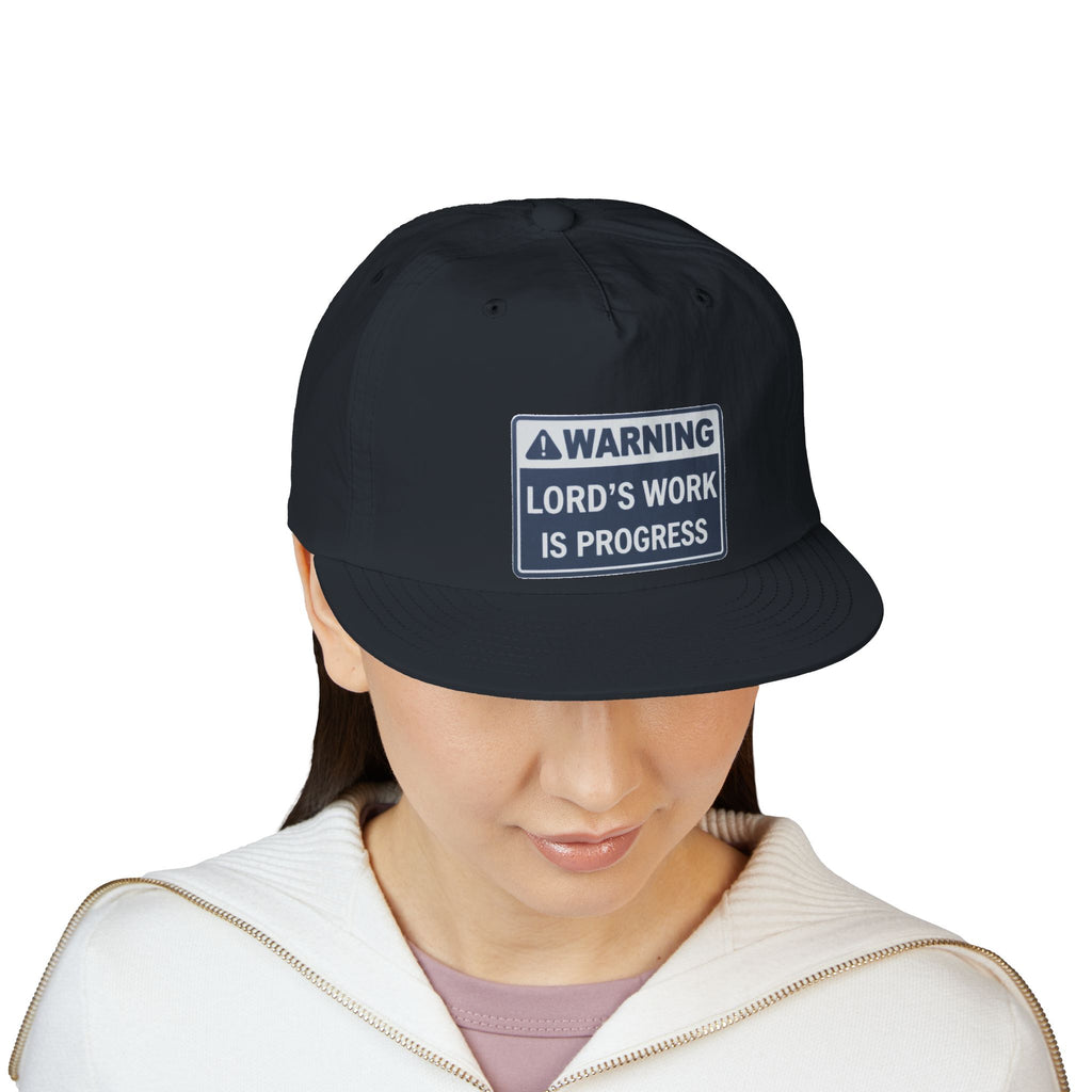 Lord's Work In Progress Embroidered Snapback Hat