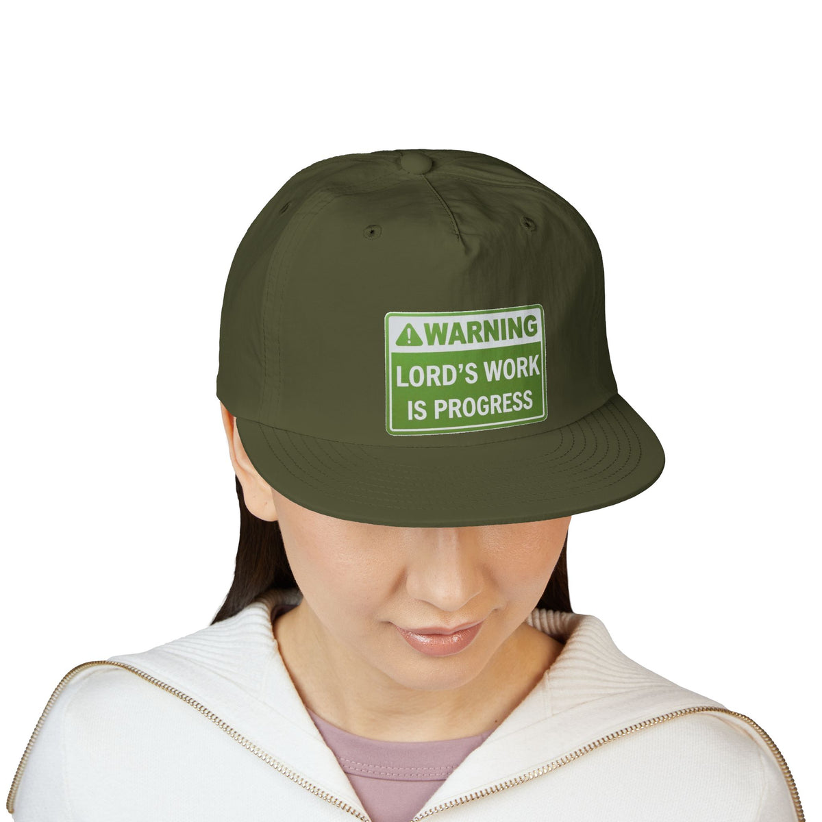 Lord's Work In Progress Embroidered Snapback Hat