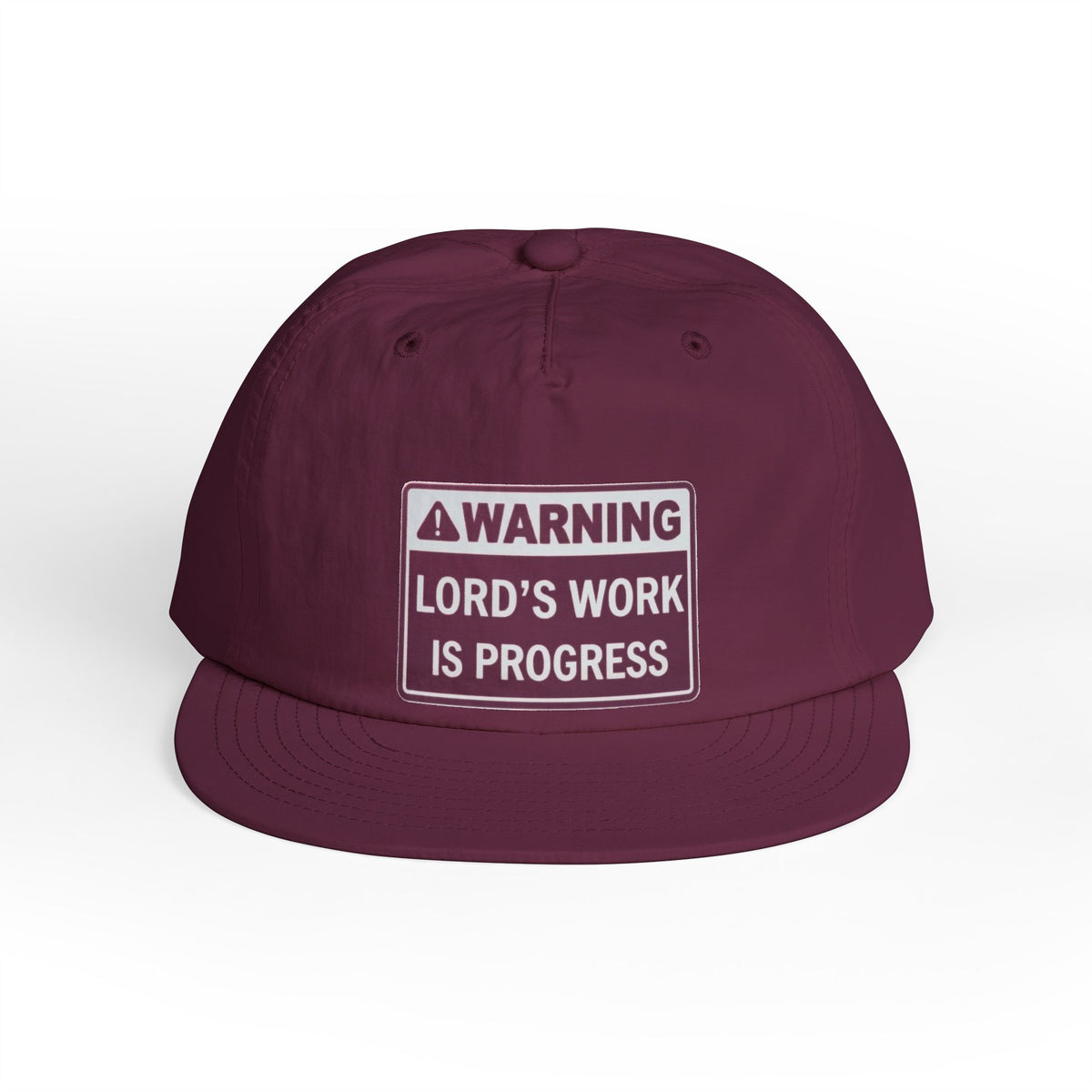 Lord's Work In Progress Embroidered Snapback Hat
