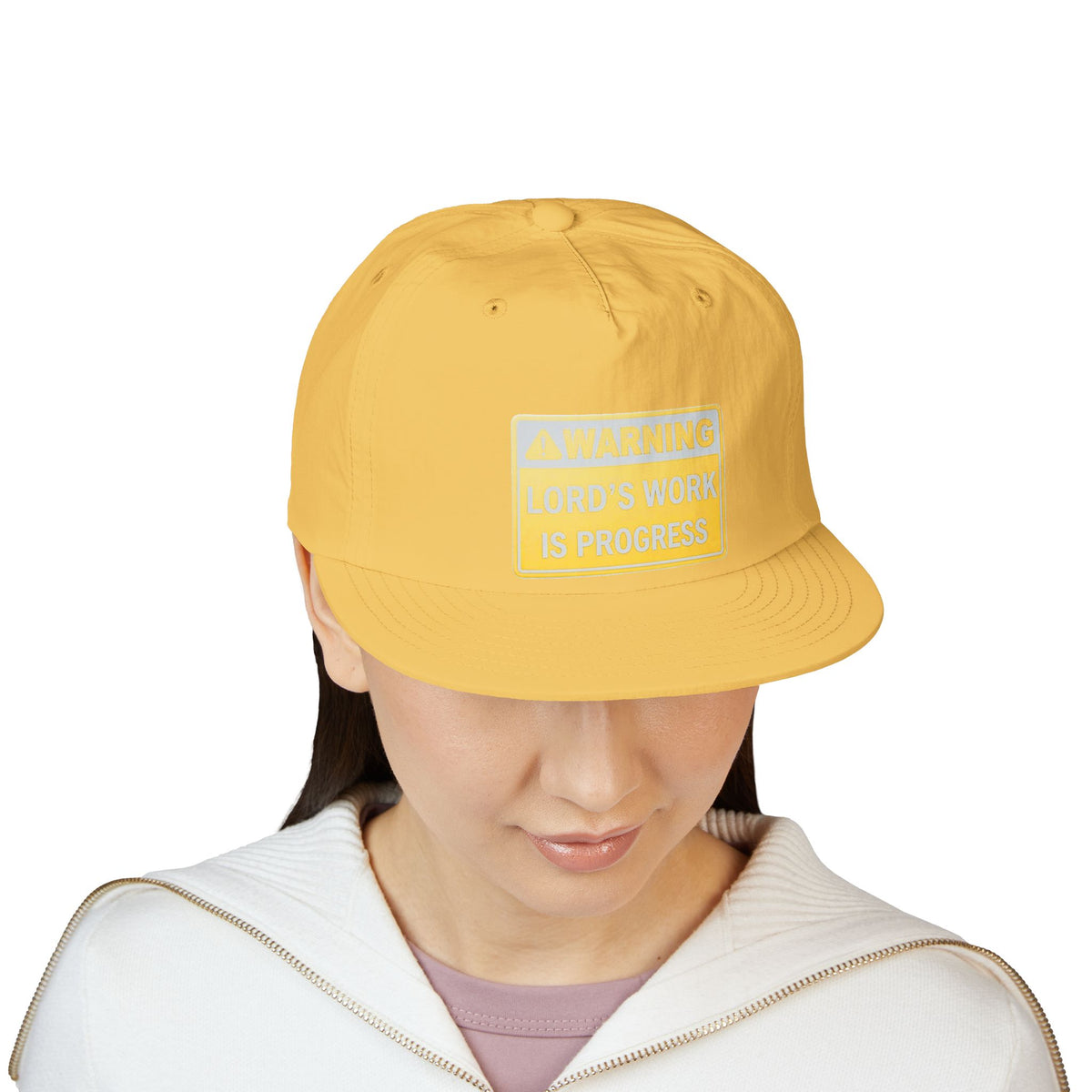 Lord's Work In Progress Embroidered Snapback Hat