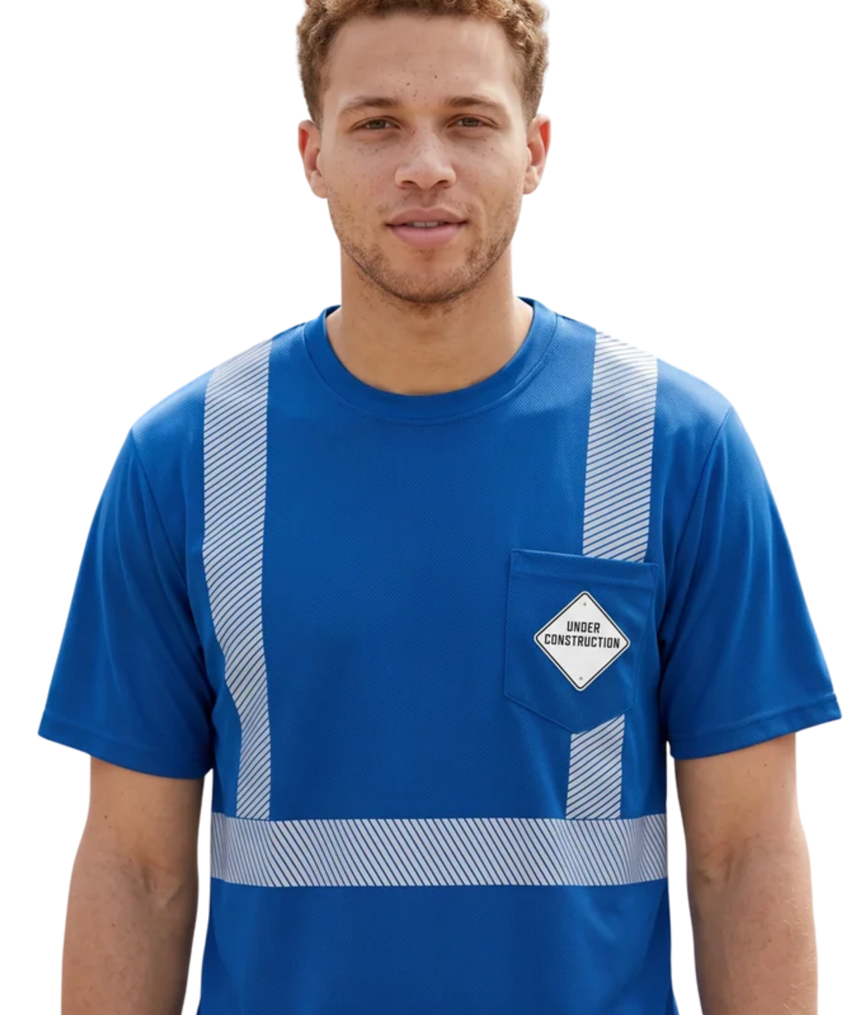 Construction God Isn't Done With Me Tee Blue