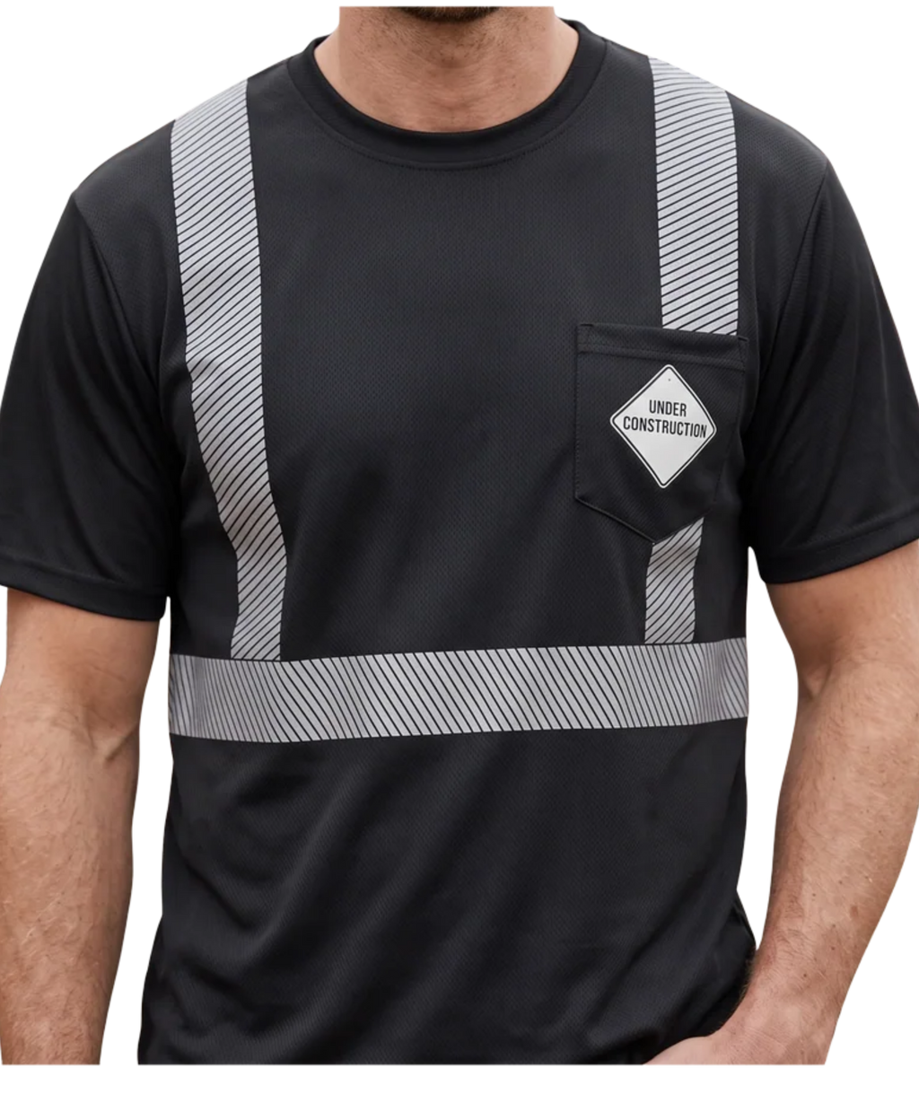 Construction God Isn't Done With Me Tee Black