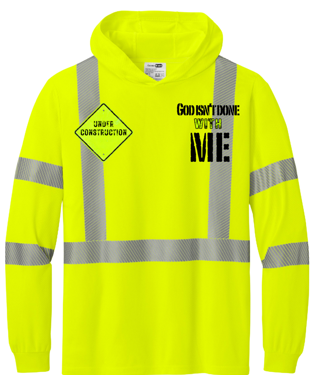 Under Construction Lightweight Hoodie Yellow
