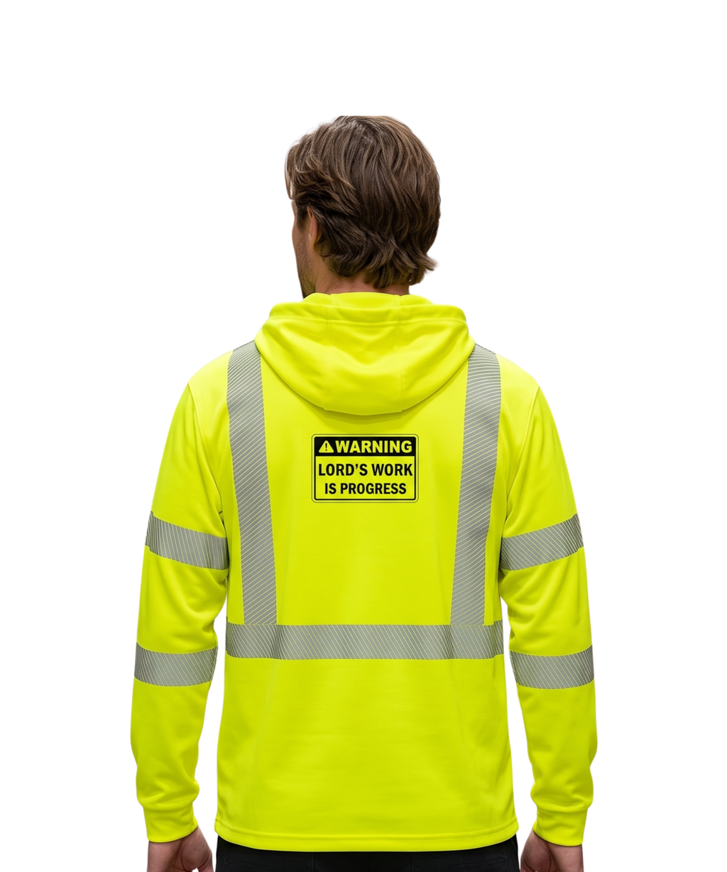 Under Construction Lightweight Hoodie Yellow