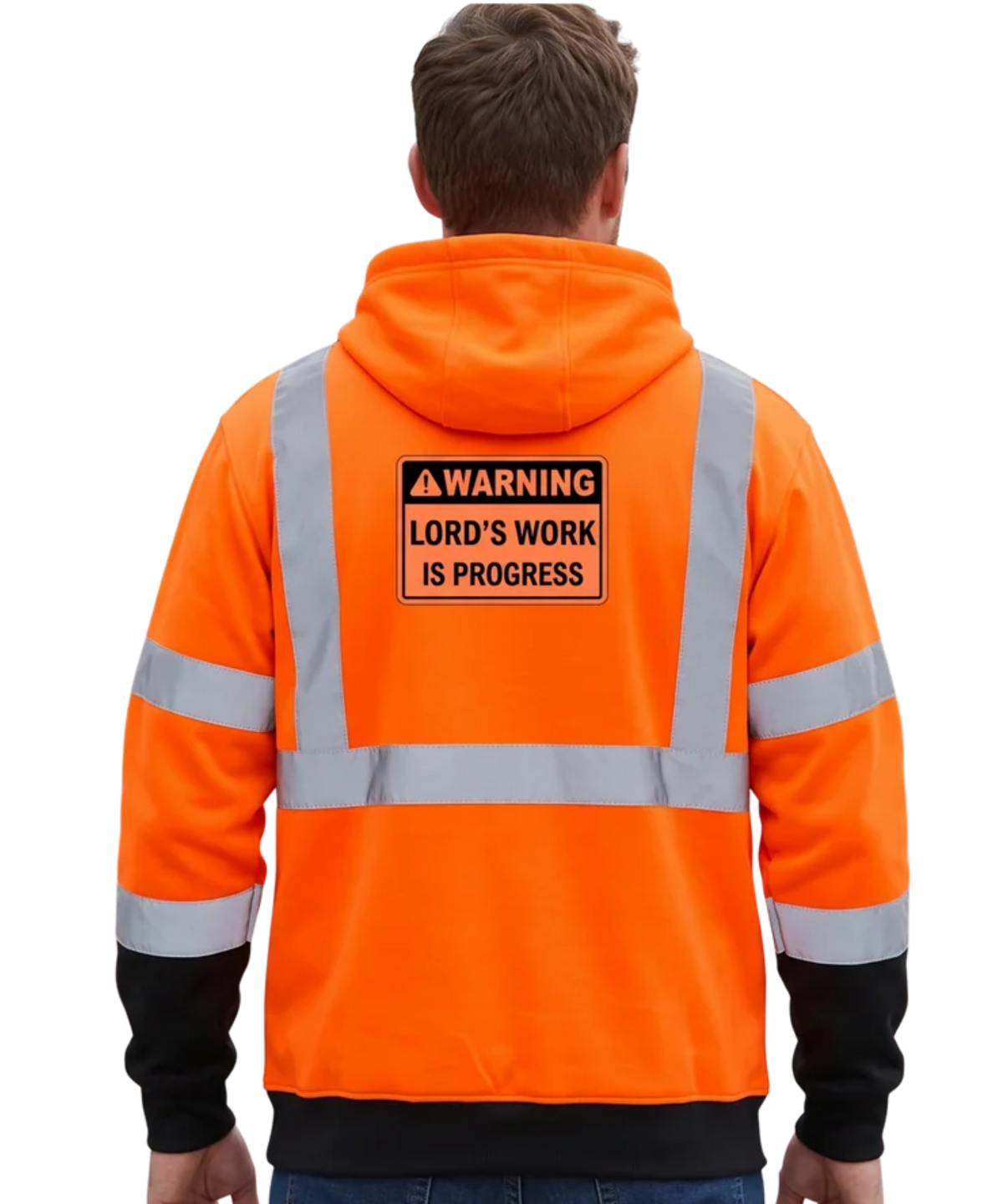 Heavy-Duty Construction Hoodie Orange