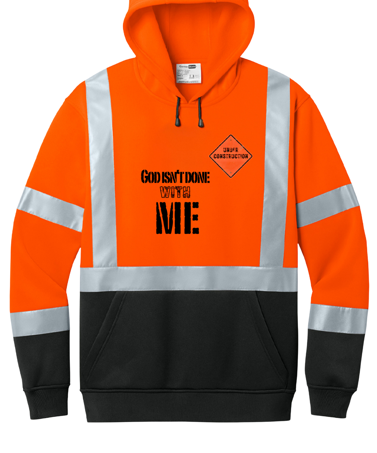Heavy-Duty Construction Hoodie Orange