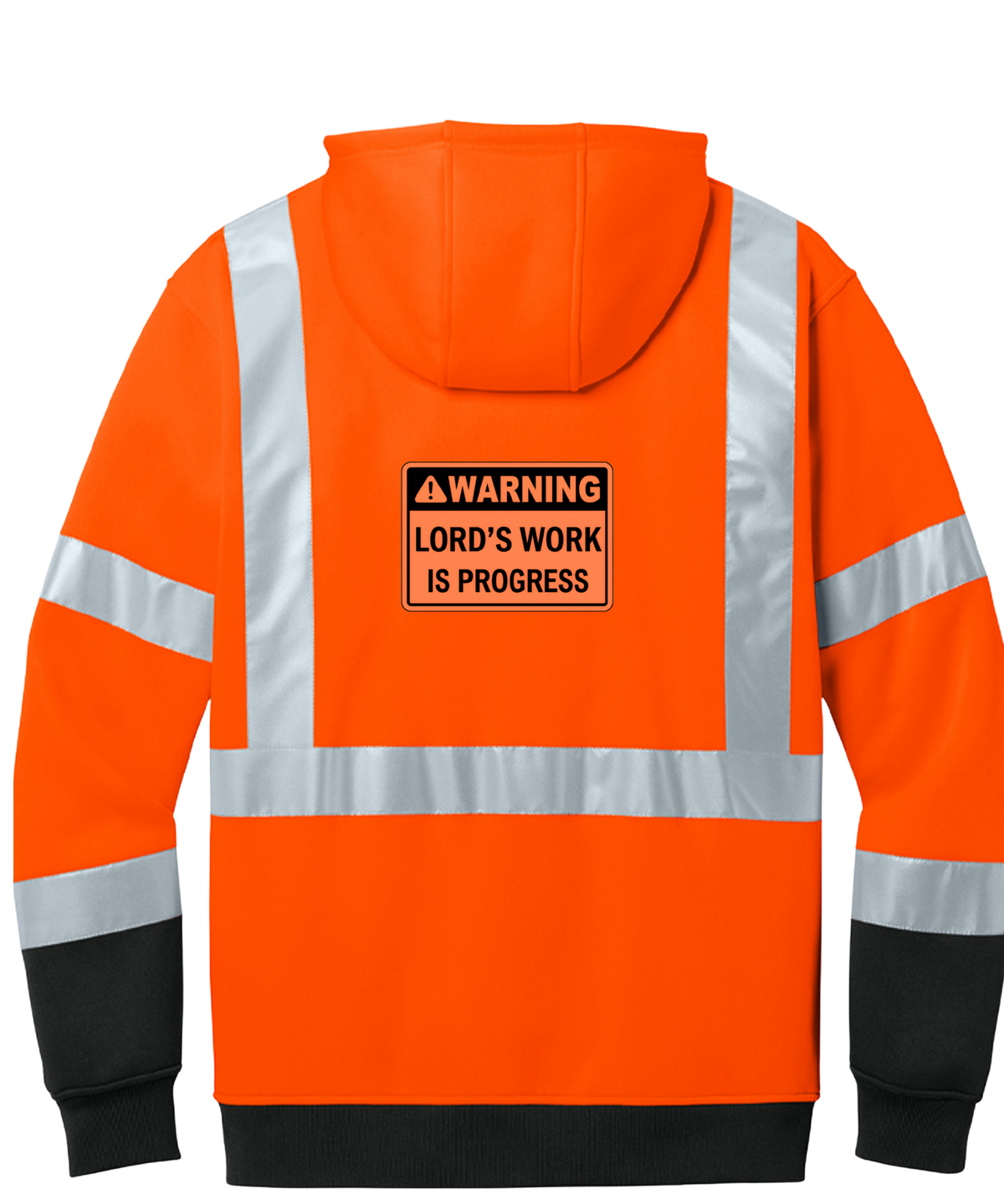 Heavy-Duty Construction Hoodie Orange
