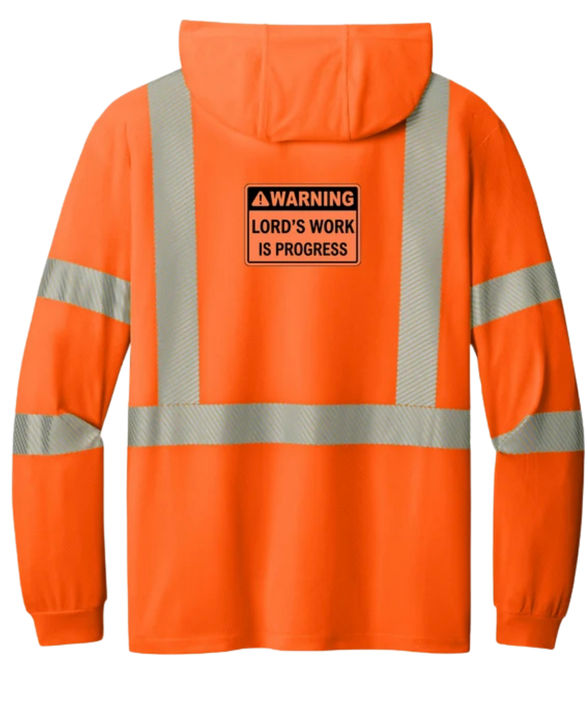 Under Construction Lightweight Hoodie Orange