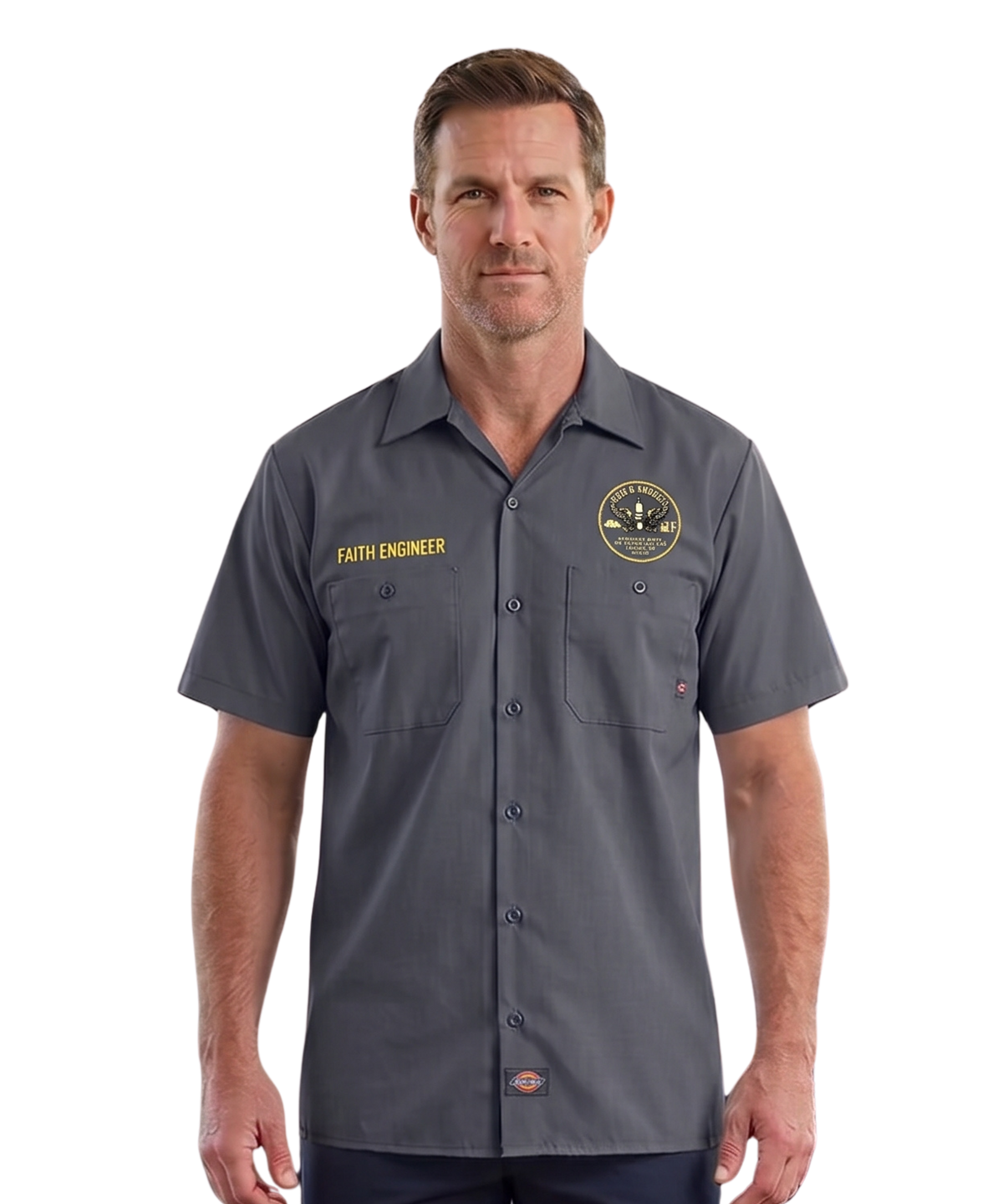 God's Garage Faith Engineer Button Up