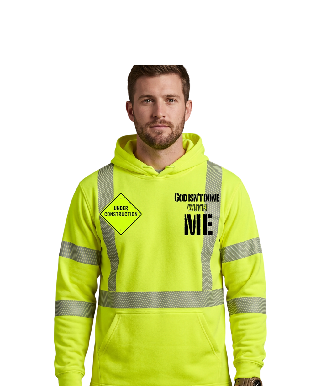 Under Construction Lightweight Hoodie Yellow