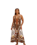 Proverbs 31:10-11 The Virtuous Halter Dress | UK Imported Silk Satin & Poly
