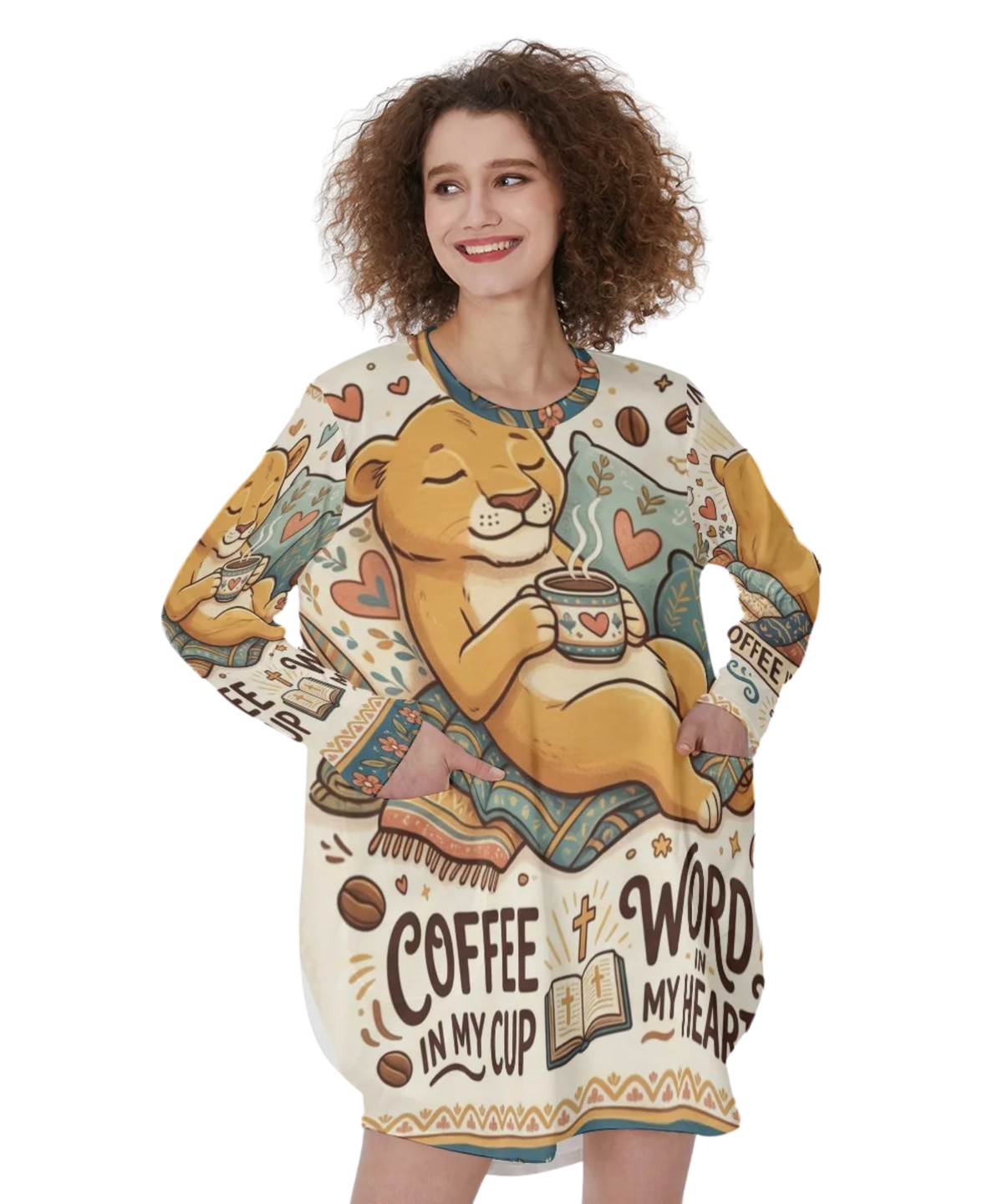 Word In My Heart Long Sleeve The Everyday Pocket Kaftan