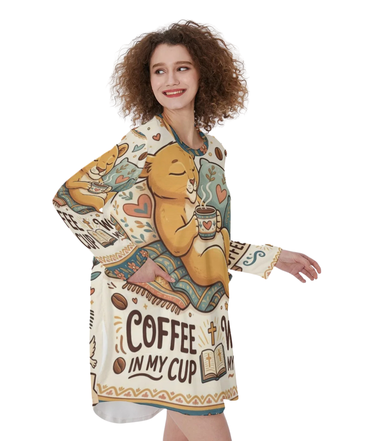 Word In My Heart Long Sleeve The Everyday Pocket Kaftan