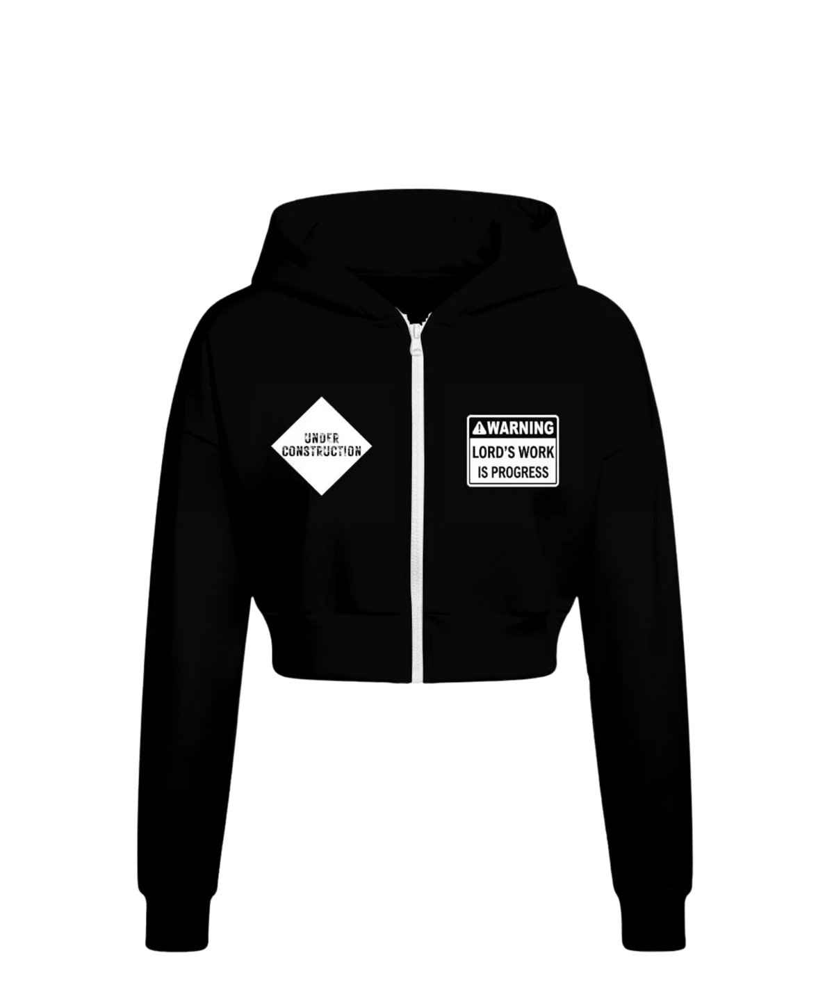 Under Construction Women’s Tracksuit With Fleece Black