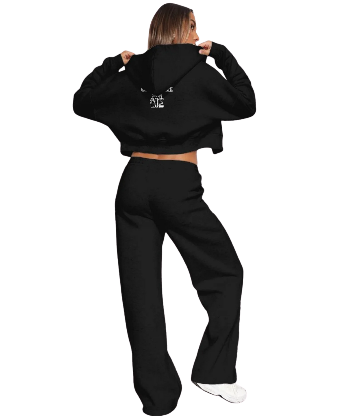 Under Construction Women’s Tracksuit With Fleece Black