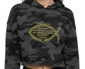 Proverbs 3:15 Women’s Cropped Hooded