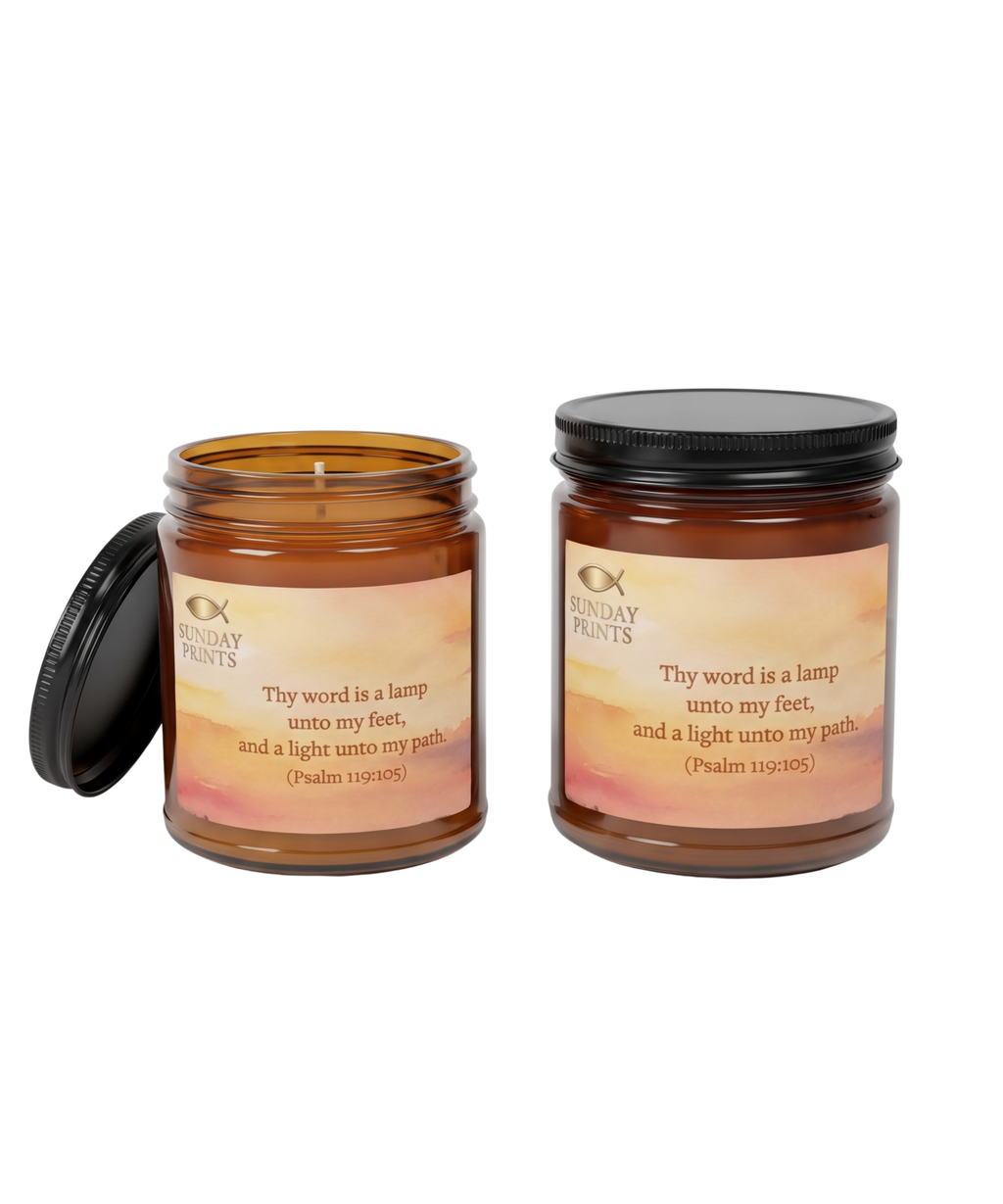 Psalm 119:105 | Hand-Poured Artisan Soy Candles