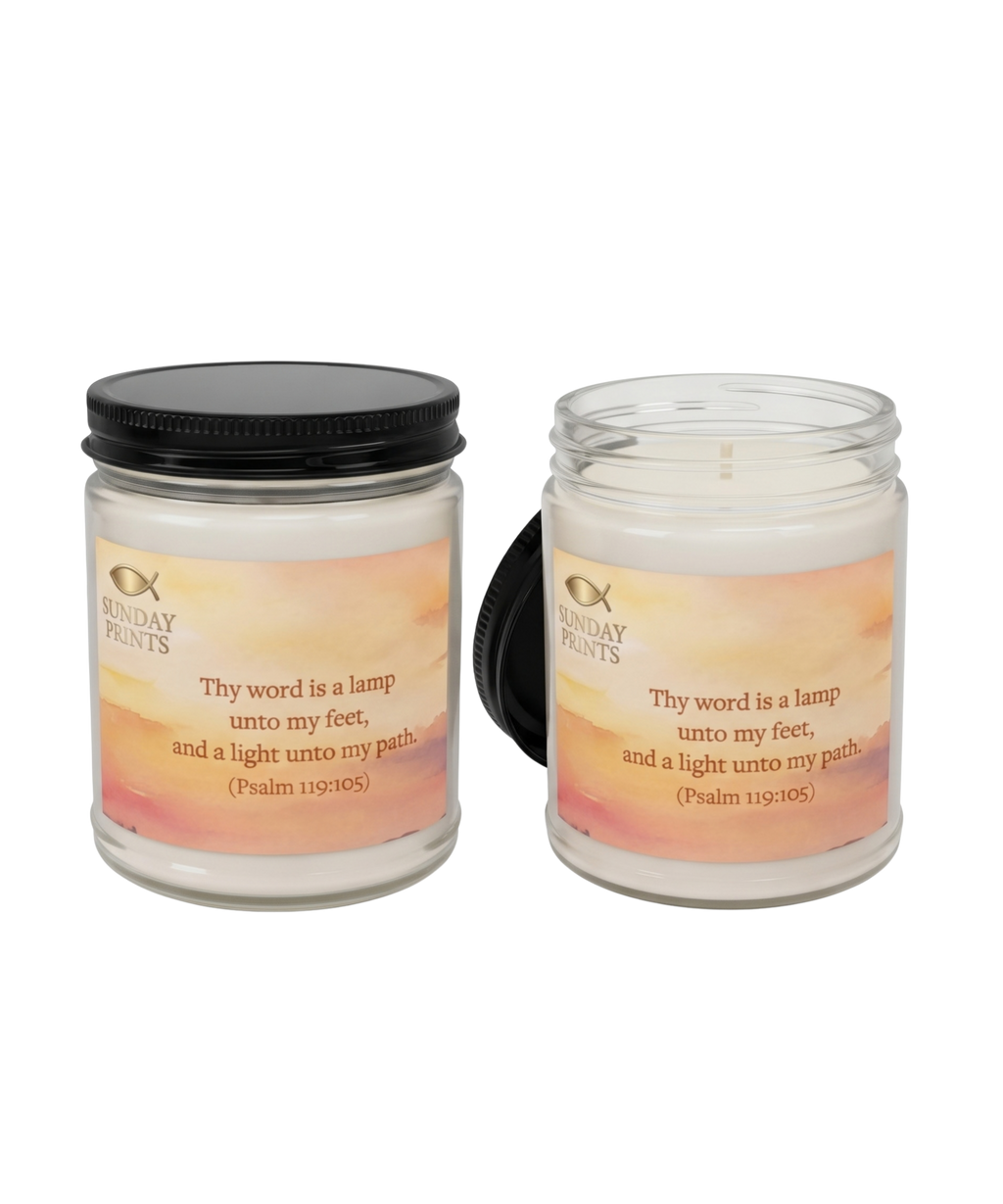 Psalm 119:105 | Hand-Poured Artisan Soy Candles