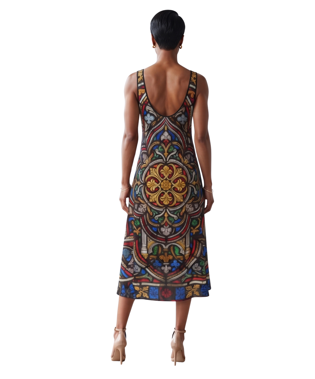 The Renaissance Stained Glass Custom Midi Dress