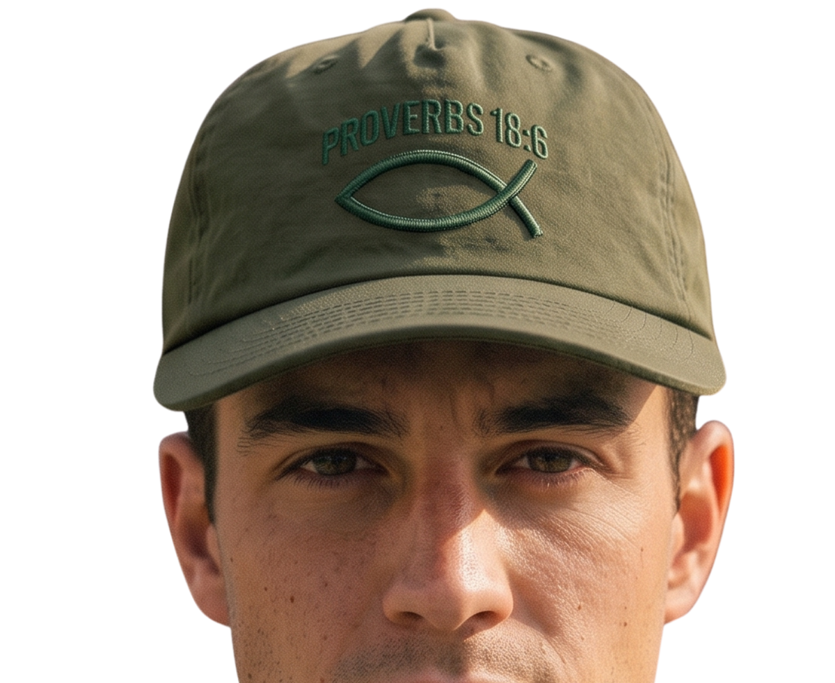 Proverbs 18:6 Embroidered Snapback Hat