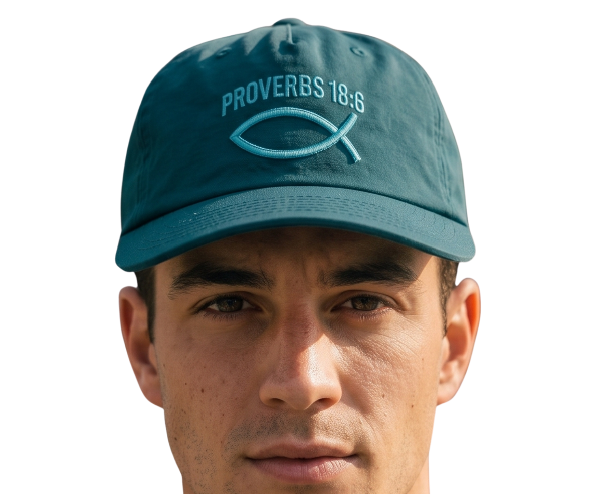 Proverbs 18:6 Embroidered Snapback Hat