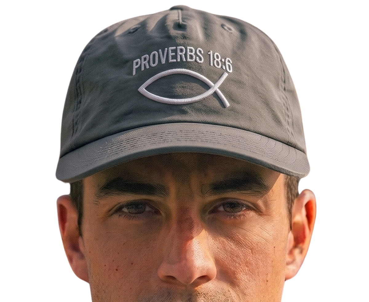 Proverbs 18:6 Embroidered Snapback Hat