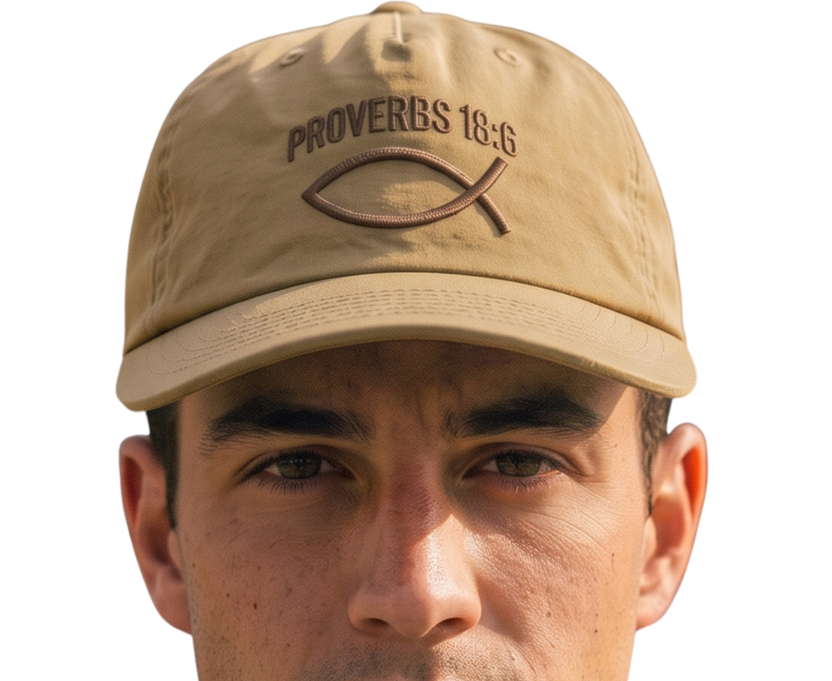 Proverbs 18:6 Embroidered Snapback Hat