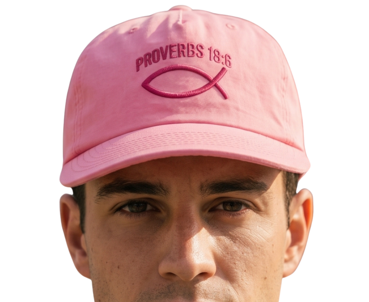 Proverbs 18:6 Embroidered Snapback Hat