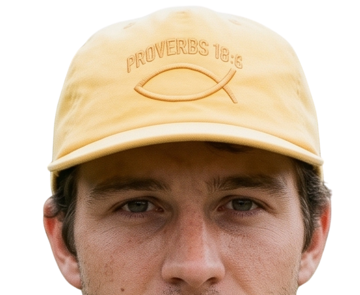 Proverbs 18:6 Embroidered Snapback Hat