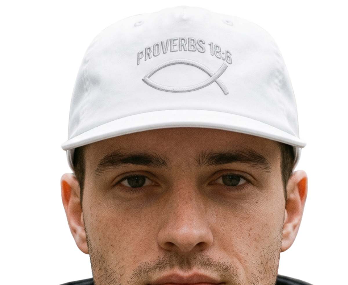 Proverbs 18:6 Embroidered Snapback Hat